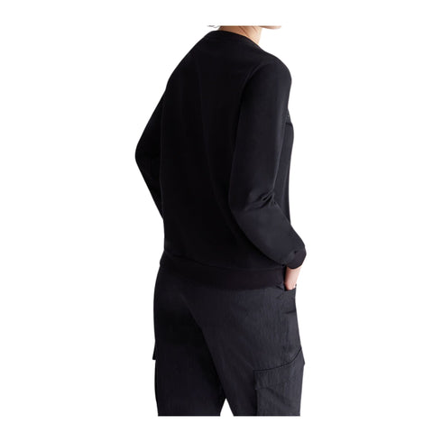 LIU.JO Felpa girocollo Felpa Donna girocollo con strass Nero - Francavilla Moda